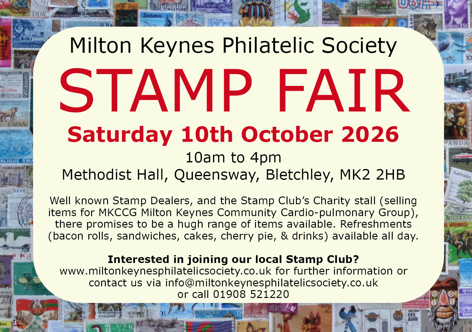 Stamp fair advert - October 2026